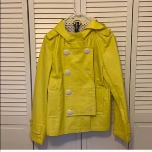 Priorities Yellow raincoat